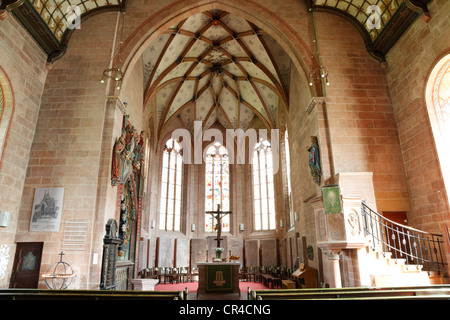 Innenansicht, Klosterkirche, Kloster Herrenalb, Herrenalb Abbey, ehemalige Zisterzienserkloster, Bad Herrenalb Stockfoto