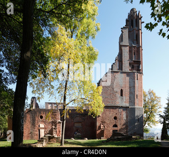 Ruinen der romanischen Kloster Basilika, Abtei von Limburg, Limburg eine der Haardt, einem ehemaligen Benediktiner-Abtei, Bad Dürkheims Stockfoto