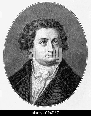 August Wilhelm Iffland (1759-1814), Theatermanager, Schauspieler und Dramatiker Stockfoto