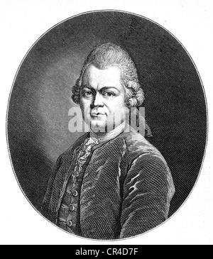 Gotthold Ephraim Lessing (1729-1781), Dichter Stockfoto