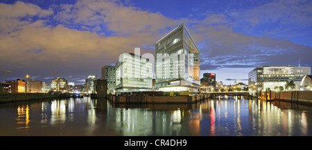 Gebäude der Spiegel-Verlag und das Ericus-Contor Gebäude auf der Ericusspitze, Stadtteil Hafencity, Hamburg Stockfoto