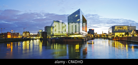 Gebäude der Spiegel-Verlag und das Ericus-Contor Gebäude auf der Ericusspitze, Stadtteil Hafencity, Hamburg Stockfoto