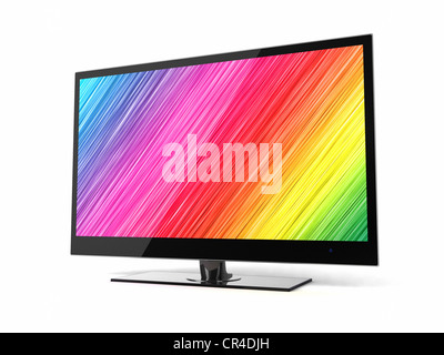 Moderne Flachbildfernseher Stockfoto