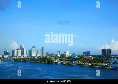 USA, Florida, Miami, Biscayne Bay, Watson Island Stockfoto