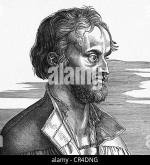 Philipp Melanchton (1497-1560) deutscher Professor und Theologe nach einem Stich von Albrecht Duerer Stockfoto
