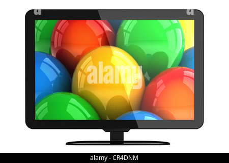 Moderne Flachbildfernseher Stockfoto