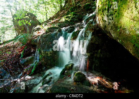 Wasserfall, Val Versasca, Kanton Tessin, Schweiz, Europa Stockfoto