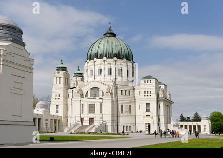 Wiener Zentralfriedhof, Wiener Zentralfriedhof, Karl Borromaeus Kirche von Max Hegele, presidential Krypta, Vienna Stockfoto