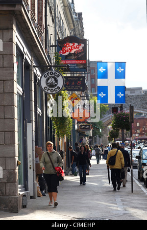 Rue Saint-Jean, Quebec Stadt, Quebec, Kanada Stockfoto