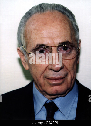 Peres, Shimon, 2.8.1923 - 28.9.2016, israelischer Politiker, Porträt, aufgenommen bei einem Besuch in München, 1996, Stockfoto