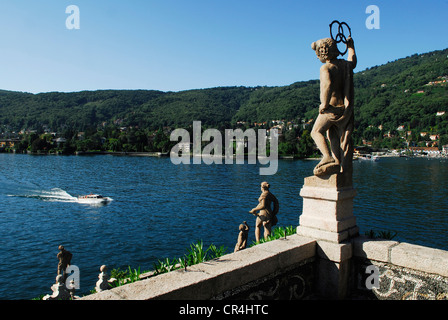 Italien, Lago Maggiore, Borroman Inseln, Isola Bella, Palazzo Borromeo (Borromäischen Palast) Gärten Stockfoto