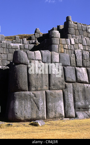 Inka-Festung von Sacsayhuaman. Cuzco, Peru. Stockfoto