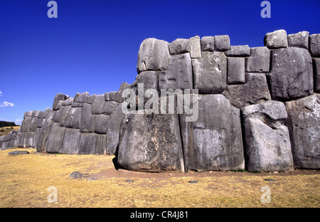 Inka-Festung von Sacsayhuaman. Cuzco, Peru. Stockfoto