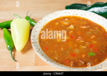 Green Chile Stew New Mexico-Stil Stockfoto