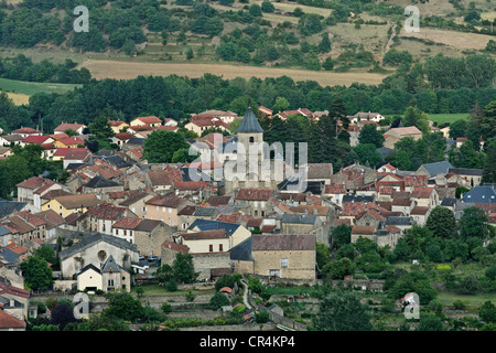 Nant Dorf, Dourbie Valley, Grands Causses regionalen Naturpark, UNESCO-Welterbe, Aveyron, Frankreich Stockfoto