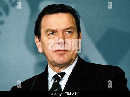 Schroeder, Gerhard, * 7.4.1944, deutscher Politiker (SPD), Bundeskanzler von Deutschland 1998 - 2005, Porträt, 2000, Stockfoto