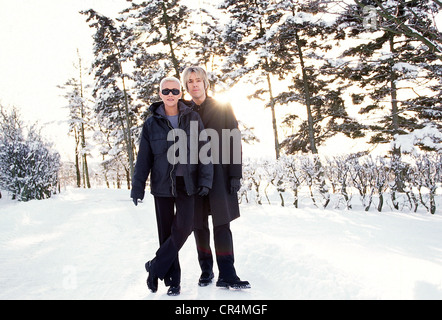 Roxette, schwedische Popband, gegründet 1986, Marie Fredriksson, Per Gessle, volle Länge, halbe Länge, Schweden, 10.2.1999, Stockfoto