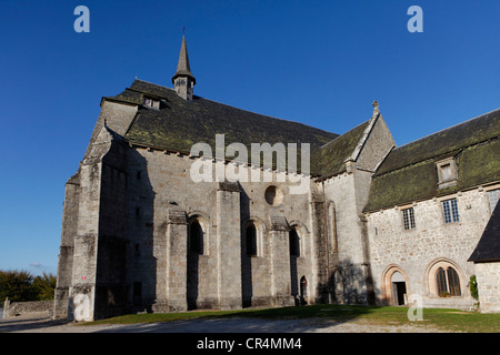 Kirche von Saint Michel des Anges, heiligen Engel, Parc Naturel Regional de Millevaches En Limousin Millevaches regionalen natürlichen Stockfoto