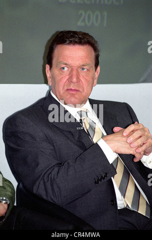 Schroeder, Gerhard, * 7.4.1944, deutscher Politiker (SPD), Bundeskanzler von Deutschland 1998 - 2005, Porträt, 2001, Stockfoto