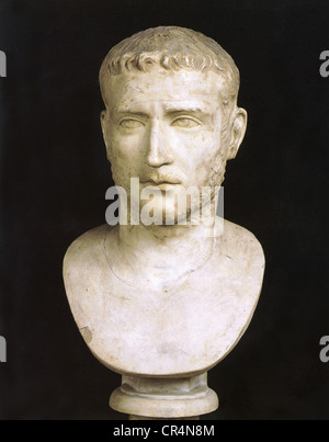 Gallienus, Publius Licinius Egnatius, ca. 218 - September 268, römischer Kaiser 253. September - 268, Porträt, Büste, Marmor, 3. Jahrhundert, Museo Capitolino, Rom, Stockfoto