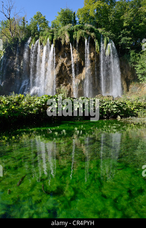 2128 prstavac Wasserfall, Plitvicer Seen, Kroatien, Europa Stockfoto