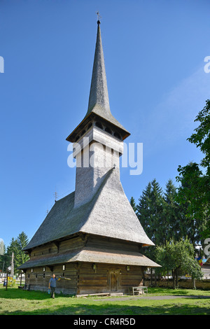 Holzkirche in dragomiresti, Dorf sacel, iza Tal, Banat, Rumänien, Europa Stockfoto