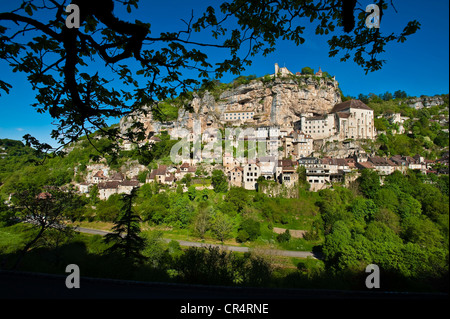 Frankreich, Lot, Haut Quercy, Rocamadour, ein Anschlag auf el Camino de Santiago Stockfoto