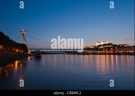 Novy Most, neue Brücke, Bratislava, Slowakei, Europa Stockfoto