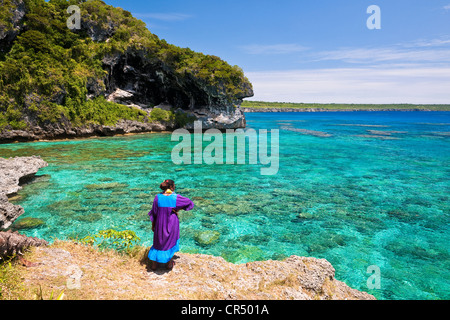 Frankreich, Neu-Kaledonien, Loyalität-Inseln, Insel Lifou, Jokin, Bay Stockfoto