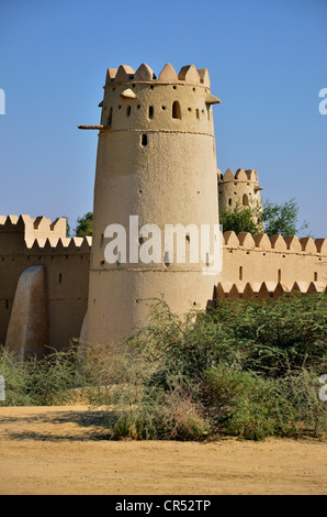 Al Jahili Fort in Al Ain, UNESCO-Weltkulturerbe, Abu Dhabi, Vereinigte Arabische Emirate, Arabische Halbinsel, Orient, Asien Stockfoto