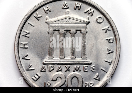 Griechische Drachme Stockfoto