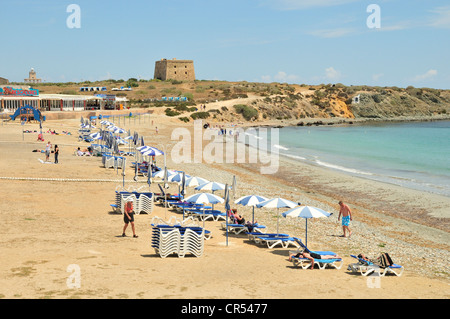 Playa Grande Strand auf Insel Tabarca, Alicante, Costa Blanca, Spanien, Europa Stockfoto