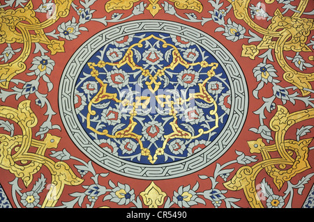 Decke Wandgemälde im Topkapi-Palast, Istanbul, Türkei, Europa Stockfoto