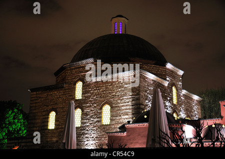 Haseki Huerrem Sultan Erholung ehemaligen türkischen Bad, Ayasofya Hamami, bei Nacht, Istanbul, Türkei, Europa Stockfoto