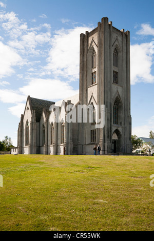 Basilika Krists Konungs, Christus-König-Basilika, Landakotskirkja, Reykjavik, Island, Europa Stockfoto