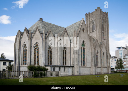 Basilika Krists Konungs, Christus-König-Basilika, Landakotskirkja, Reykjavik, Island, Europa Stockfoto