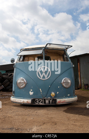 Ratte-Look Split Screen VW Volkswagen micro Bus oder van Stockfoto