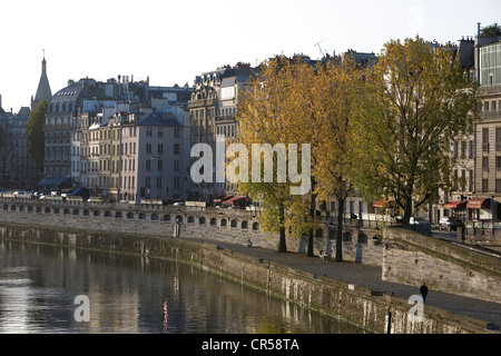 Frankreich, Paris, Seine Ufer UNESCO-Welterbe, Quai des Grands Augustins Stockfoto