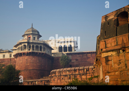 Agra Fort, UNESCO-Welterbe, Agra, Uttar Pradesh, Indien, Asien Stockfoto