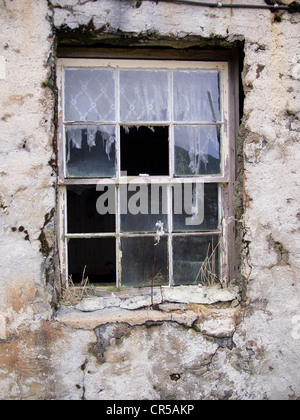 Fehlende Fensterscheiben, Insel Harris, Schottland Stockfoto