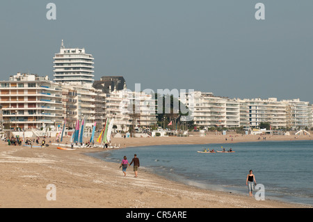 Frankreich, Loire-Atlantique, La Baule, direkt am Meer-Gebäude Stockfoto