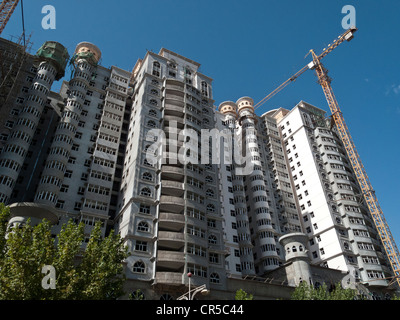 Chinesischen Ersatz des zerstörten uigurischen Gebäude, Kashgar, Xinjiang, China, Asien Stockfoto