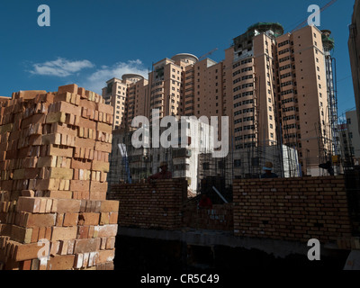 Chinesischen Ersatz des zerstörten uigurischen Gebäude, Kashgar, Xinjiang, China, Asien Stockfoto