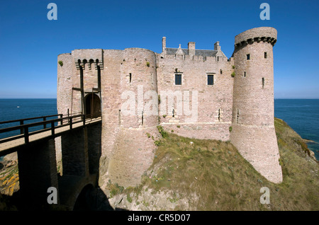 Frankreich, Cote d ' Armor, Emeraude Küste, Fort La Latte Stockfoto