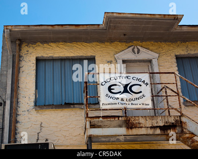 Noblen Executive Zigarre Herrenclub in der historischen Innenstadt von Melbourne Florida Stockfoto