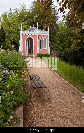 Painswick Rococo Garden Pink Folly The Eagle House, Cotswolds, Gloucestershire, England Stockfoto