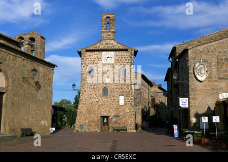 Italien, Toskana, La Maremma, Sovana, Piazza del Pretorio Stockfoto