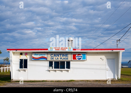 Grande Anse, Cantine De La Plage Straße Restaurant, Acadia, New Brunswick, Kanada Stockfoto