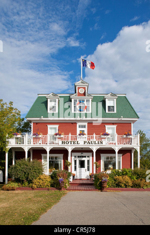 Kanada, New Brunswick, Acadia Caraquet, Paulin Hotel und Restaurant mit viktorianischen Stil aus dem Jahre 1891 Stockfoto