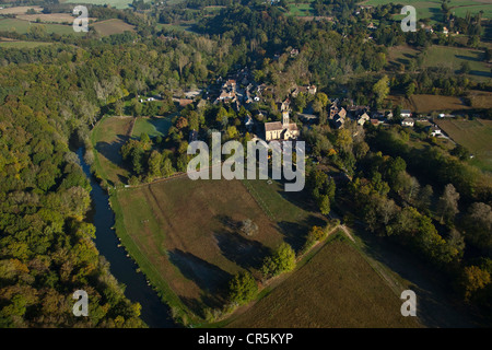 Orne, Frankreich, Normandie Maine regionaler Naturpark, Alpes Mancelles, Saint Ceneri le Gerei, etikettiert, Les plus Beaux Dörfer Stockfoto